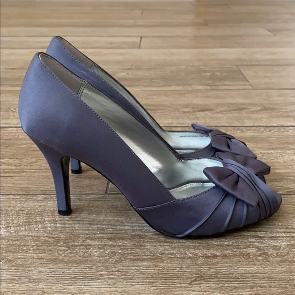 Grey Nina Forbes Peep Toe Heels